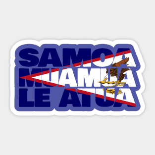 American Samoa Motto Flag Sticker